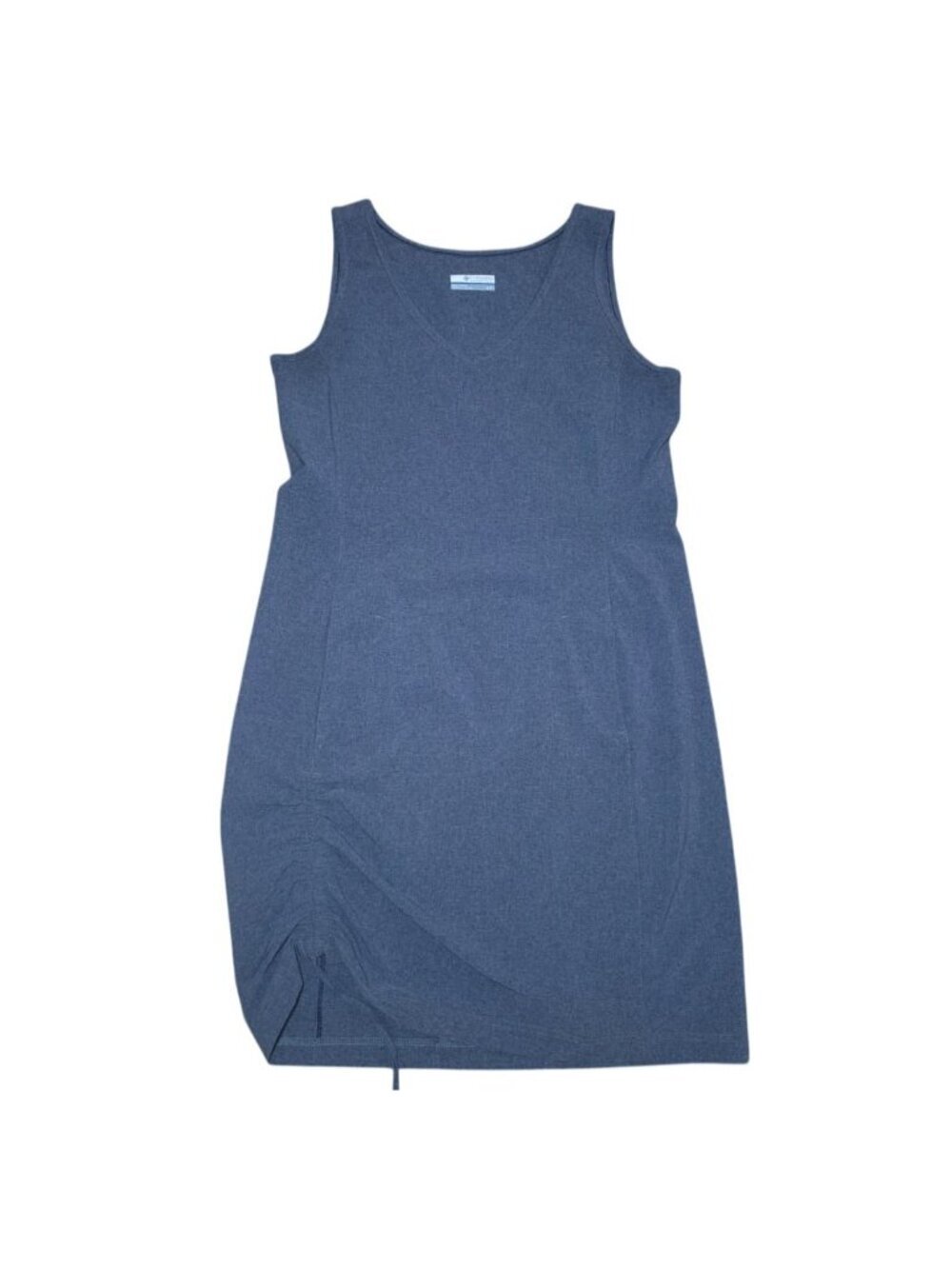 Columbia Womens Dark Gray Sleeveless Dress S Adjustable Hem Stretch Casual.